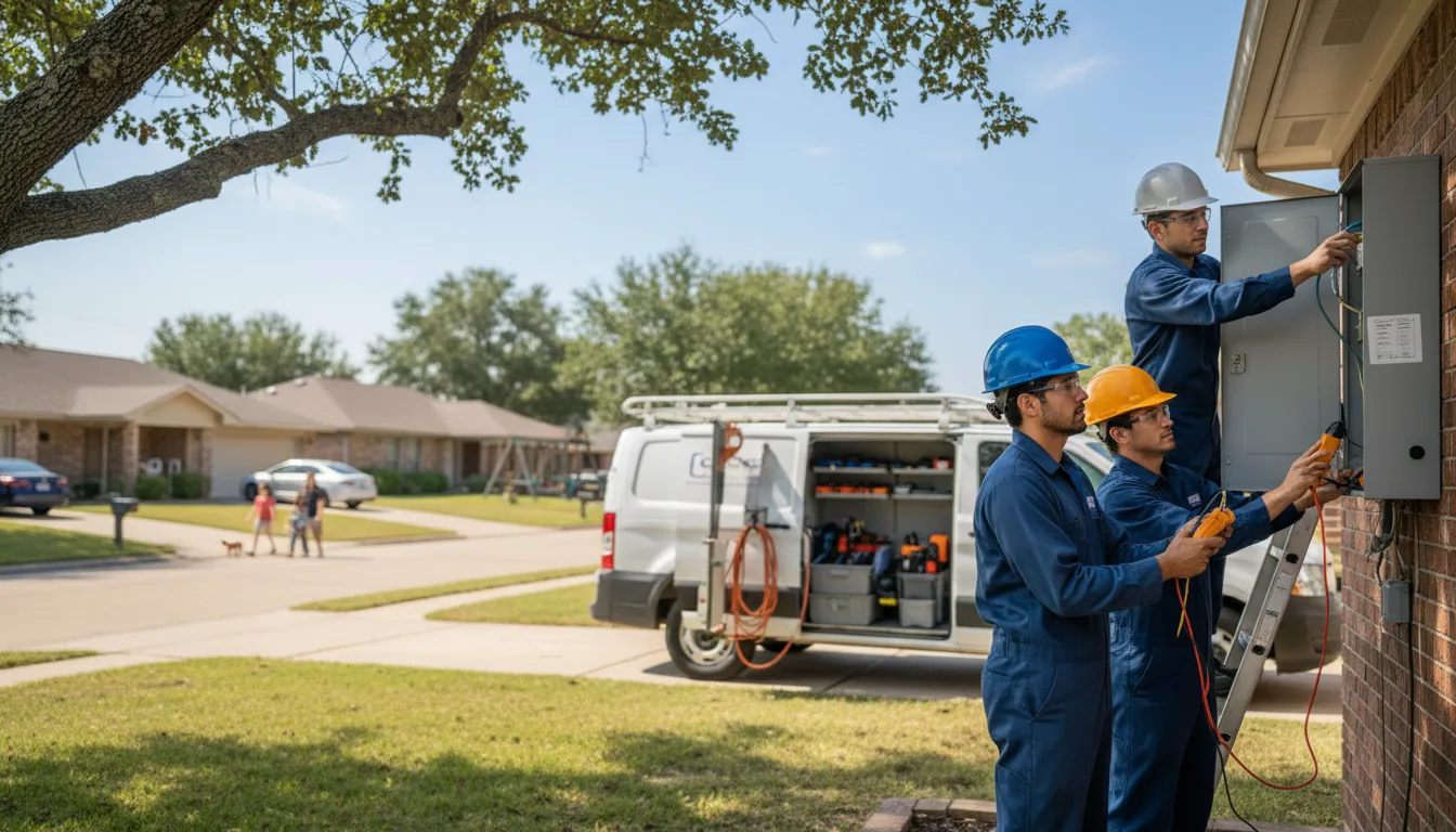 Certified electrician providing emergency electrical services in Farmersville Station, NY